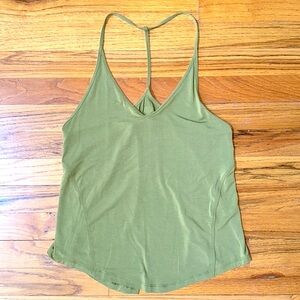 Lululemon Modal Silk Layering Split-Hem Yoga Tank GREEN 💚 Women’s Size 4 EUC!